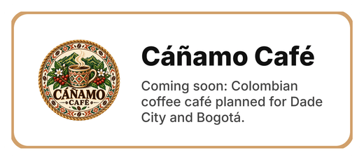 Cáñamo Café Name label sticker
