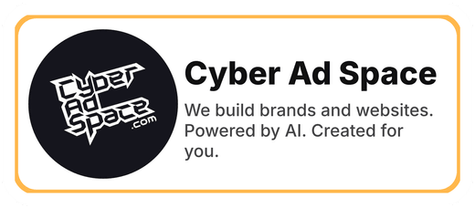Cyber Ad Space Name label sticker
