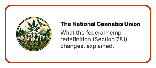 The National Cannabis Union Name label sticker