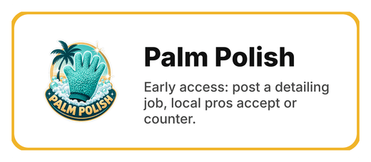 Palm Polish Name label sticker