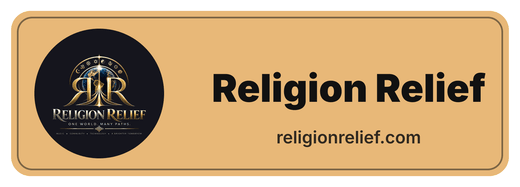 Religion Relief Bumper sticker sticker