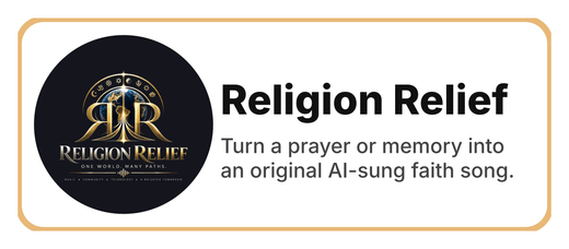 Religion Relief Name label sticker