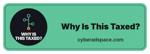 Why Is This Taxed? Bumper sticker sticker