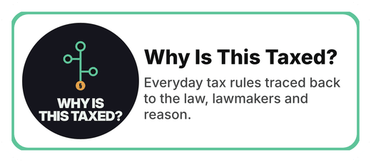 Why Is This Taxed? Name label sticker